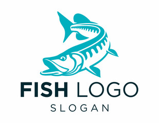 Logo design about Fish on a white background. created using the CorelDraw application.