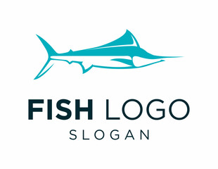 Logo design about Fish on a white background. created using the CorelDraw application.