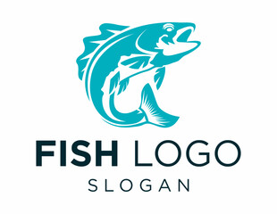Logo design about Fish on a white background. created using the CorelDraw application.