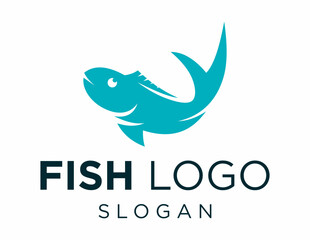 Logo design about Fish on a white background. created using the CorelDraw application.