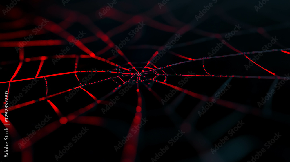 Aufkleber intricate spiderweb patterns with dark mystical background for halloween design