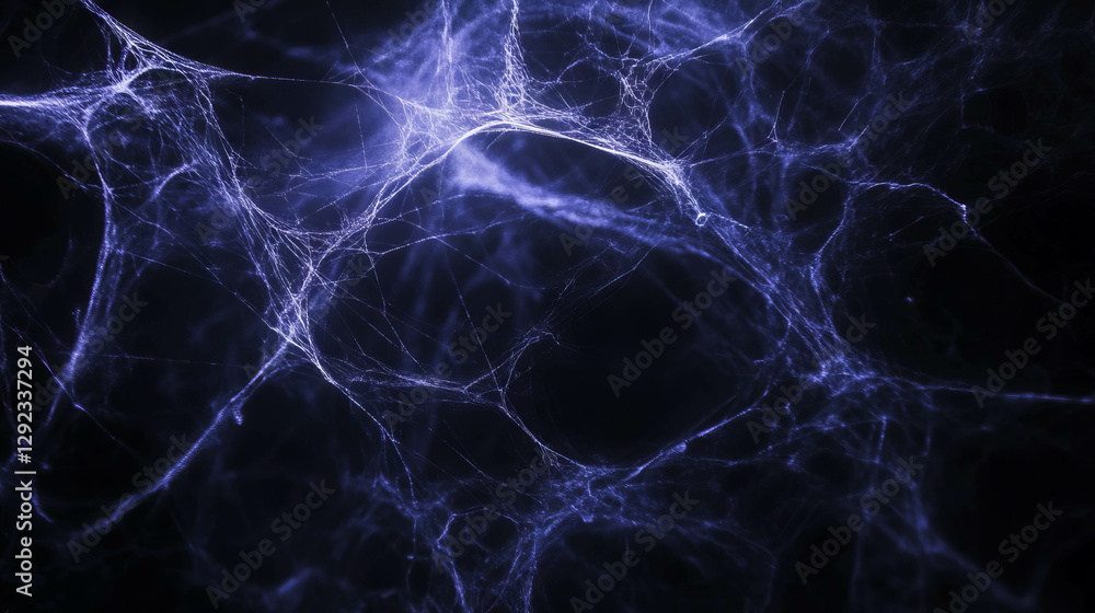 Aufkleber mysterious spiderweb pattern in dark atmosphere for creative background designs