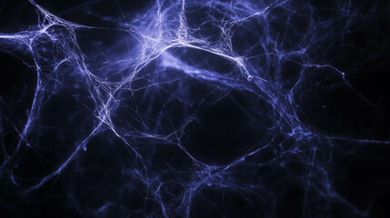 Mysterious spiderweb pattern in dark atmosphere for creative background designs