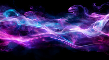 Fototapeta premium Ethereal background with iridescent bubbles and vivid colorful smoky swirls for creative design