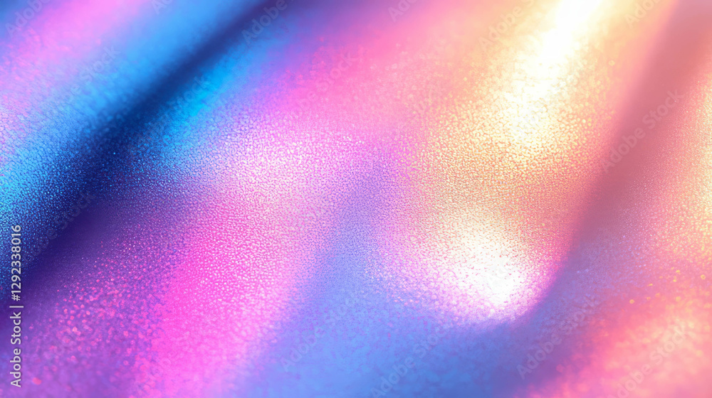 Poster iridescent paint abstract art on textured canvas background for creative design