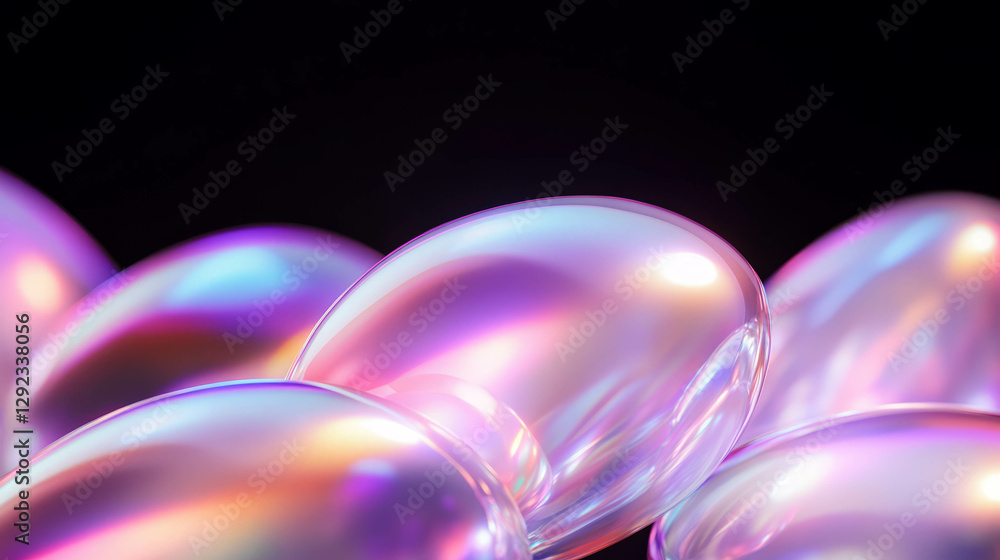 Aufkleber iridescent pearl texture with subtle colors for abstract design and creative backgrounds