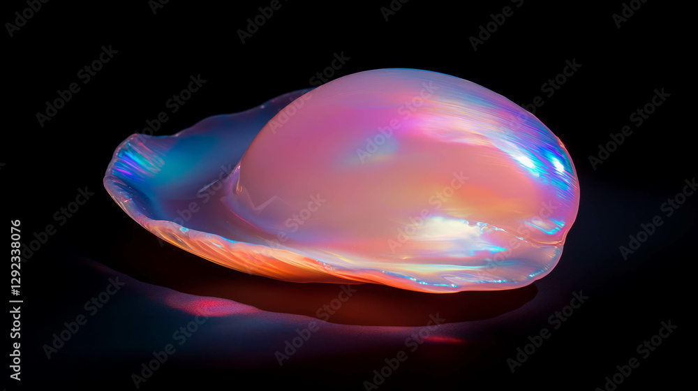 Poster iridescent pearl texture with subtle color variations for elegant design