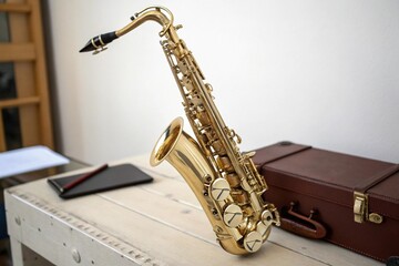 Naklejka premium saxophone