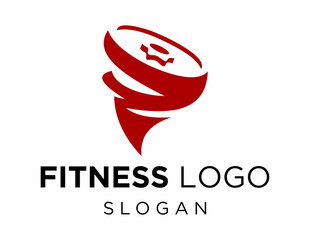 Logo design about Fitness on a white background. created using the CorelDraw application.