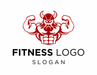 Logo design about Fitness on a white background. created using the CorelDraw application.