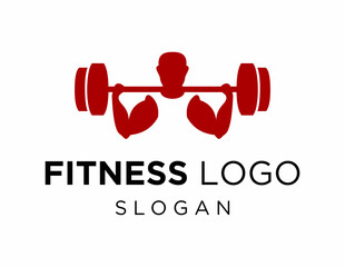 Logo design about Fitness on a white background. created using the CorelDraw application.