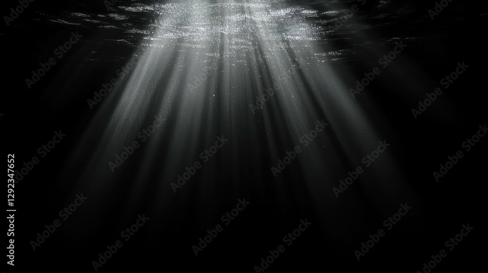 Aufkleber ethereal monochrome light rays creating a subtle dreamlike atmosphere for design
