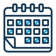 Agenda Icon Trendy Line Color Style for Planning and Organization Pack Icon Themes