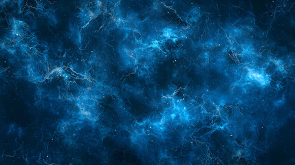 Fototapeta premium Abstract Blue Nebula Cosmic Background