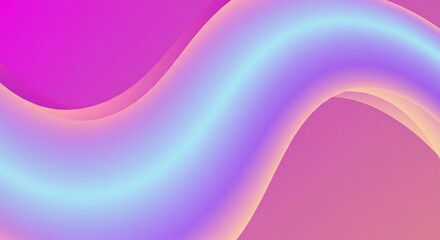 Fototapeta premium Abstract Fluid Forms: Iridescent Pastel Waves in a Dreamlike Design