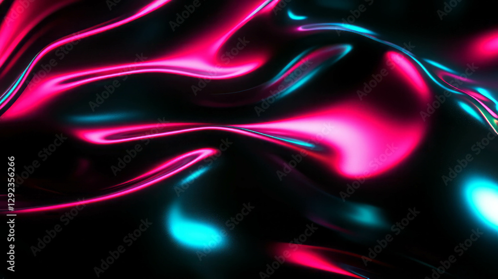 Poster neon light textured background with vibrant colors and abstract patterns for digital design
