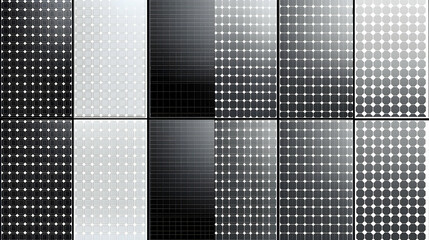 Abstract Black and White Dot Pattern Texture Background