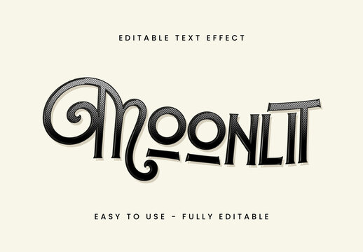 Beige Black Vintage Decorative Retro Elegant Text Effect