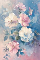 Obraz premium flower Pastel for poster background
