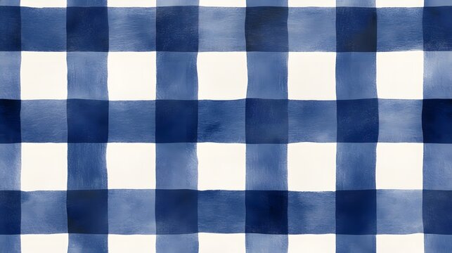 A simple blue and white gingham pattern across the surface