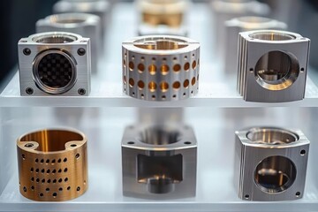 Intricate Metal Components Arrangement in a Modern Minimalistic Design