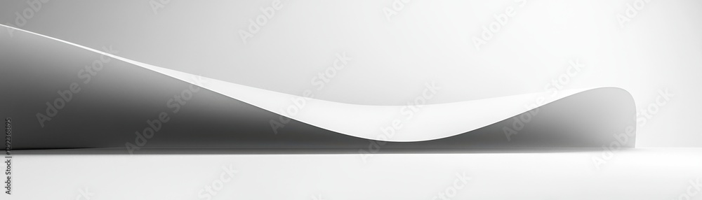 Poster abstract grayscale background with a curved shape and subtle gradient