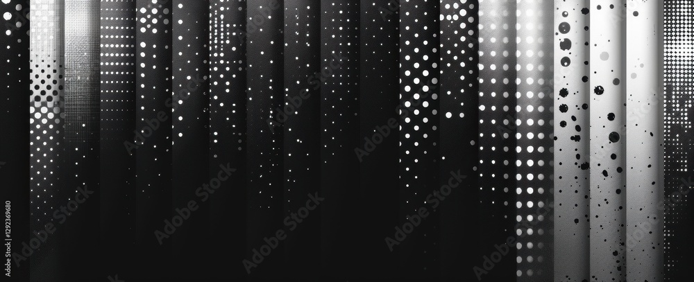 Poster abstract monochrome background with vertical pixelated texture