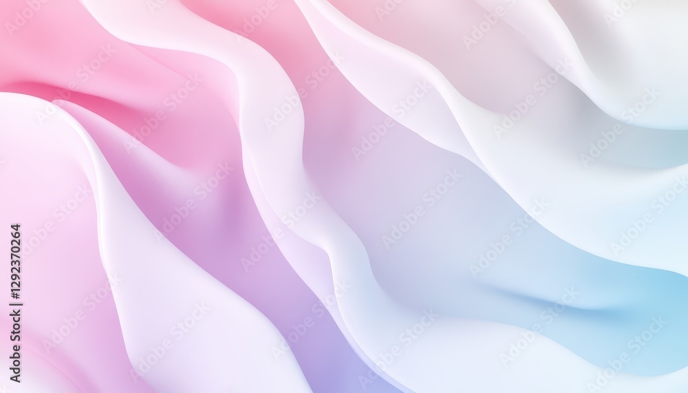 Poster abstract pastel wave background texture with smooth flowing curves and gradient colors