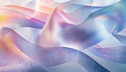 Abstract Pastel Wave Background Texture with Shimmering Light Effects