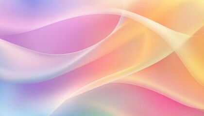 Fototapeta premium Abstract Pastel Wave Background Texture. Smooth Colorful Curves and Soft Gradient. Modern Design for Wallpaper, Website, or Template