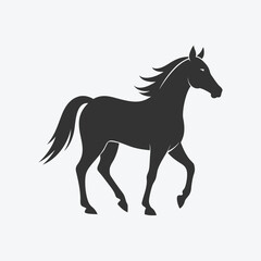 High-Quality Horse Silhouette Clipart – Ideal for Logos and T-Shirts