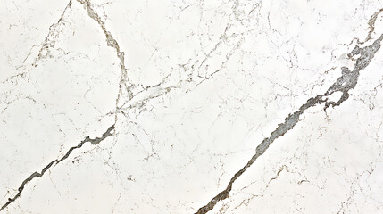 A white marble slab with a crack in it