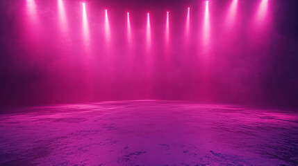 Obraz premium Enchanting pink light over foggy background for mystical designs