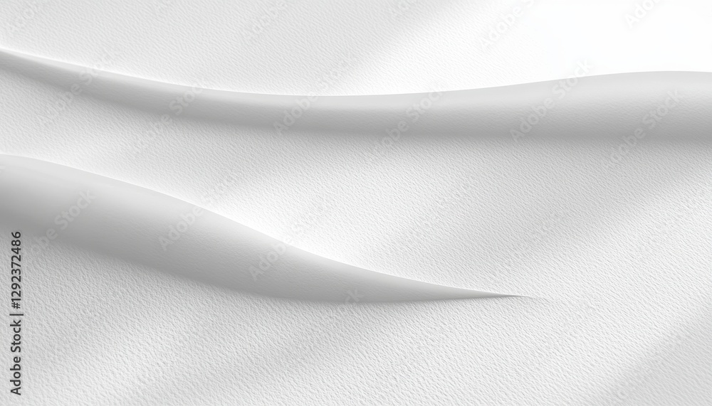 Poster abstract white texture background with smooth waves and soft light