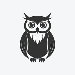Majestic Owl Silhouette Vector