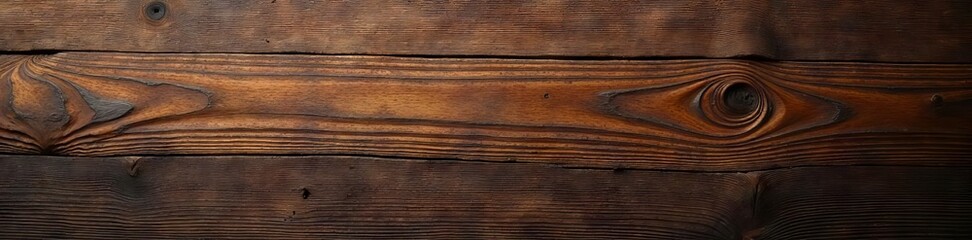 Fototapeta premium Rich, dark brown wood grain texture, close-up, surface, deep wood