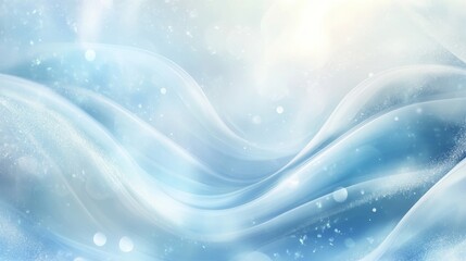 Fluid abstract winter background digital art layered forms cold environment artistic viewpoint seasonal concept