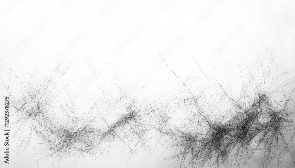 Aufkleber abstract black and white dust particle texture