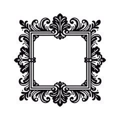 Classic antique ornament, floral oval, vector royal baroque border, and gothic vintage frame. Rococo magic, Victorian elegance, and elaborate decorating with copy space. Perfect for christening, weddi