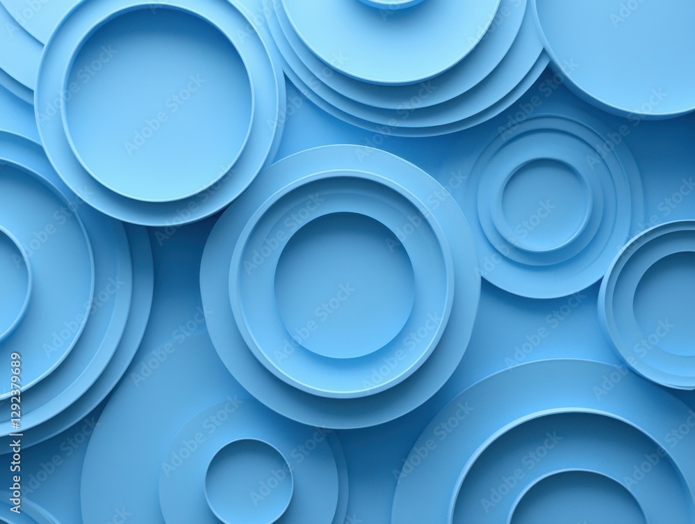Poster abstract blue circle pattern background texture