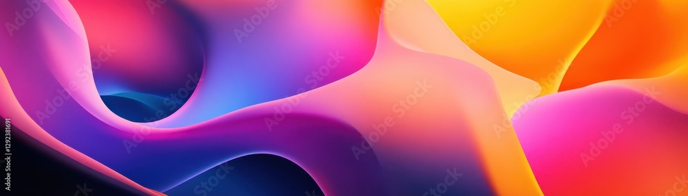 Poster Abstract Colorful Wave Background Texture Design