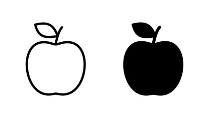 Apple icon vector. Apple sign and symbols for web design.