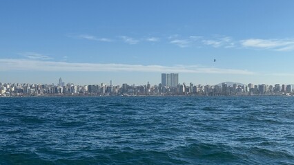 Naklejka premium Panorama of Istanbul from the sea