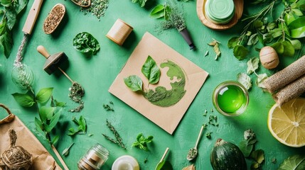 Promoting green earth initiatives local communities eco products sustainable practices holistic viewpoint eco-friendly concept