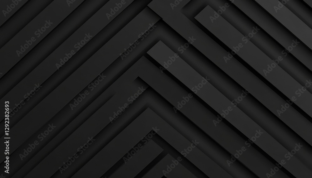 Poster abstract dark geometric pattern with diagonal lines and shadow effects