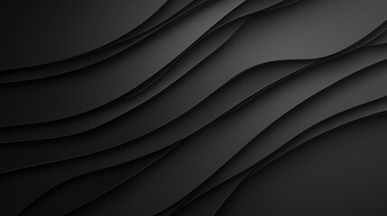 Fototapeta premium Abstract Dark Grey and Black Wave Background Texture