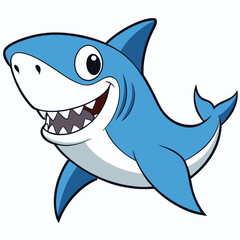Naklejka premium shark-cartoon.eps