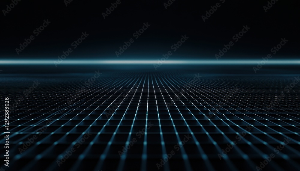 Poster abstract digital grid network: a futuristic perspective