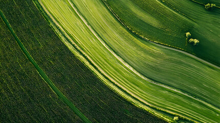 Close-Up Macro Shot of Green Leaf Texture in Natural Spring Garden