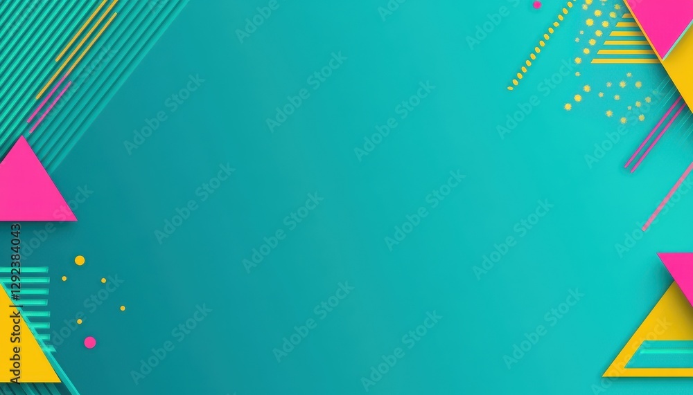 Aufkleber abstract geometric background with vibrant triangles and lines